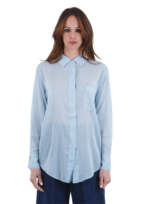 Camicia over essential in voile di cotone e seta FORTE FORTE | Camicie | 9907MYSHIRT7068